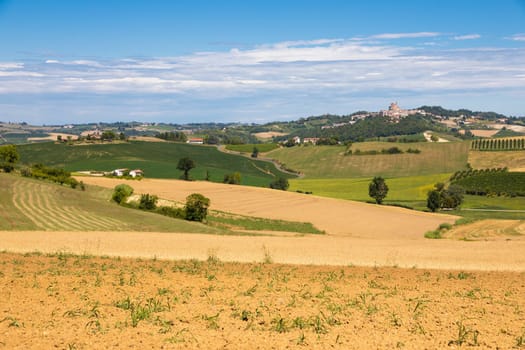 Piedmont - Piemonte - region, Italy. Countryside landscape in Langhe area.