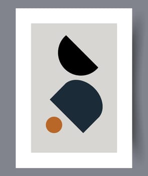 Printable wall art vector poster set. Hand drawn minimalism design for scandinavian interior.