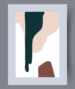 Printable wall art vector poster set. Hand drawn minimalism design for scandinavian interior.