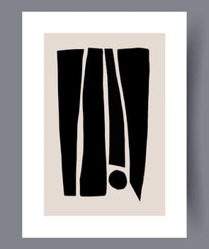 Printable wall art vector poster set. Hand drawn minimalism design for scandinavian interior.