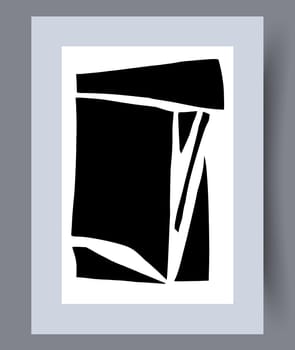 Printable wall art vector poster set. Hand drawn minimalism design for scandinavian interior.
