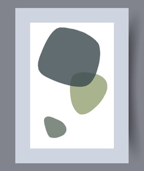 Printable wall art vector poster set. Hand drawn minimalism design for scandinavian interior.