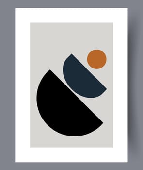 Printable wall art vector poster set. Hand drawn minimalism design for scandinavian interior.