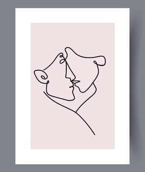 Printable wall art vector poster set. Hand drawn minimalism design for scandinavian interior.