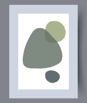 Printable wall art vector poster set. Hand drawn minimalism design for scandinavian interior.