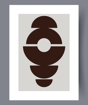 Printable wall art vector poster set. Hand drawn minimalism design for scandinavian interior.