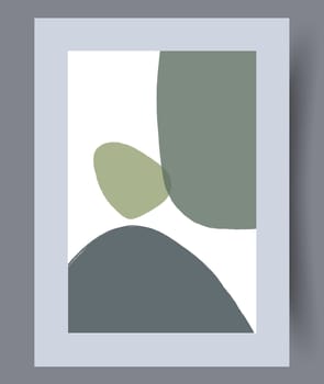 Printable wall art vector poster set. Hand drawn minimalism design for scandinavian interior.
