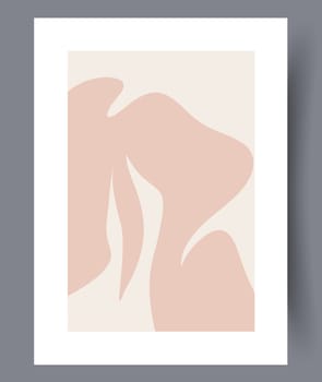 Printable wall art vector poster set. Hand drawn minimalism design for scandinavian interior.