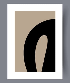 Printable wall art vector poster set. Hand drawn minimalism design for scandinavian interior.