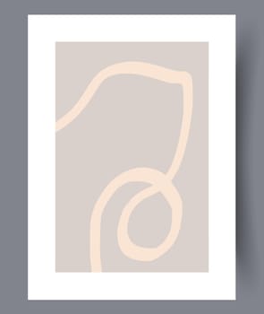Printable wall art vector poster set vector. Vector illustrationPrintable wall art vector poster set. Hand drawn minimalism design for scandinavian interior.