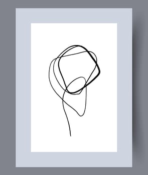 Printable wall art vector poster set vector. Vector illustrationPrintable wall art vector poster set. Hand drawn minimalism design for scandinavian interior.