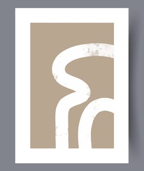 Printable wall art vector poster set vector. Vector illustrationPrintable wall art vector poster set. Hand drawn minimalism design for scandinavian interior.