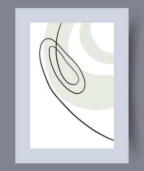 Printable wall art vector poster set. Hand drawn minimalism design for scandinavian interior.