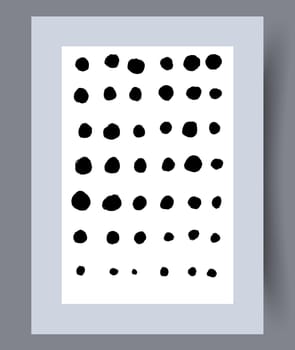 Printable wall art vector poster set. Hand drawn minimalism design for scandinavian interior.