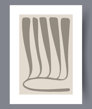 Printable wall art vector poster set vector. Vector illustrationPrintable wall art vector poster set. Hand drawn minimalism design for scandinavian interior.
