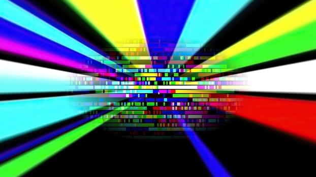 Colorful light rays and pixels,Colorful light rays and pixels