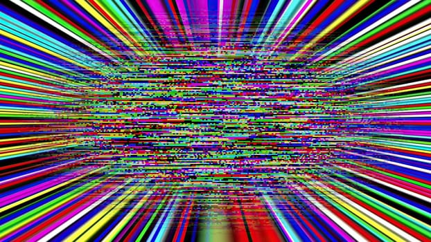 Colorful light rays and pixels,Colorful light rays and pixels