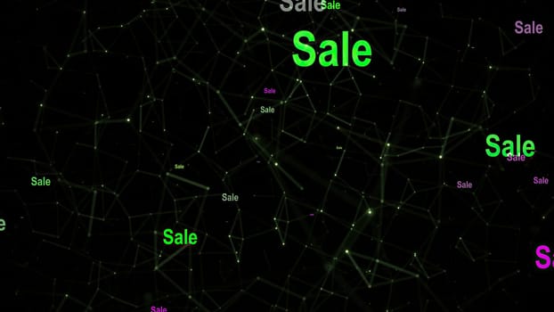 Sale text against network  background,Sale text against network  background