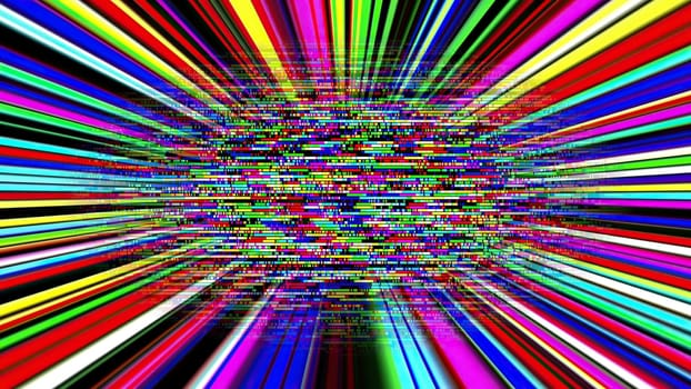 Colorful light rays and pixels,Colorful light rays and pixels