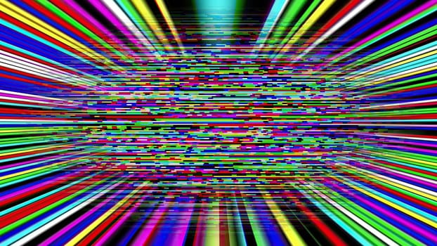 Colorful light rays and pixels,Colorful light rays and pixels