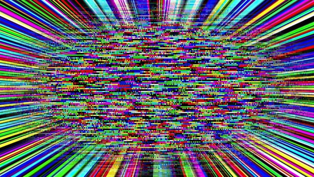Colorful light rays and pixels,Colorful light rays and pixels