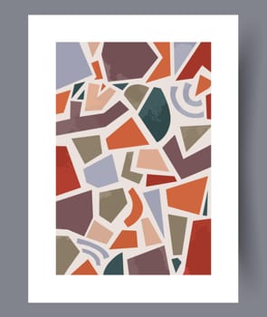 Printable wall art vector poster set vector. Vector illustrationPrintable wall art vector poster set. Hand drawn minimalism design for scandinavian interior.