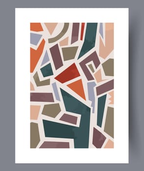 Printable wall art vector poster set vector. Vector illustrationPrintable wall art vector poster set. Hand drawn minimalism design for scandinavian interior.