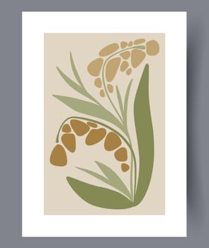 Printable wall art vector poster set vector. Vector illustrationPrintable wall art vector poster set. Hand drawn minimalism design for scandinavian interior.