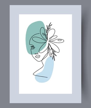 Printable wall art vector poster set vector. Vector illustrationPrintable wall art vector poster set. Hand drawn minimalism design for scandinavian interior.
