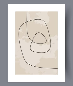 Printable wall art vector poster set vector. Vector illustrationPrintable wall art vector poster set. Hand drawn minimalism design for scandinavian interior.