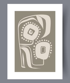 Printable wall art vector poster set vector. Vector illustrationPrintable wall art vector poster set. Hand drawn minimalism design for scandinavian interior.