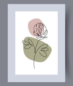 Printable wall art vector poster set vector. Vector illustrationPrintable wall art vector poster set. Hand drawn minimalism design for scandinavian interior.