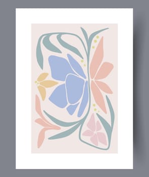 Printable wall art vector poster set vector. Vector illustrationPrintable wall art vector poster set. Hand drawn minimalism design for scandinavian interior.