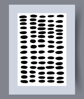 Printable wall art vector poster set. Hand drawn minimalism design for scandinavian interior.