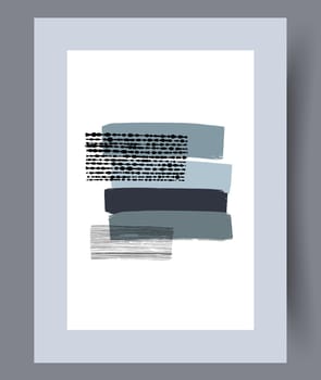 Printable wall art vector poster set vector. Vector illustrationPrintable wall art vector poster set. Hand drawn minimalism design for scandinavian interior.