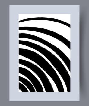 Printable wall art vector poster set. Hand drawn minimalism design for scandinavian interior.