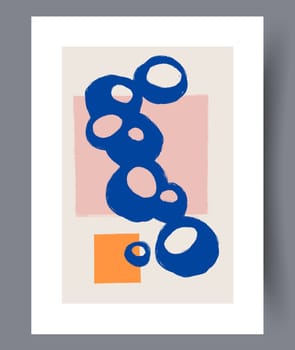 Printable wall art vector poster set. Hand drawn minimalism design for scandinavian interior.