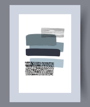 Printable wall art vector poster set. Hand drawn minimalism design for scandinavian interior.