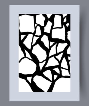 Printable wall art vector poster set. Hand drawn minimalism design for scandinavian interior.