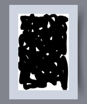 Printable wall art vector poster set. Hand drawn minimalism design for scandinavian interior.