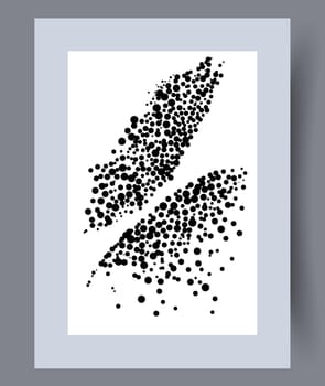 Printable wall art vector poster set. Hand drawn minimalism design for scandinavian interior.