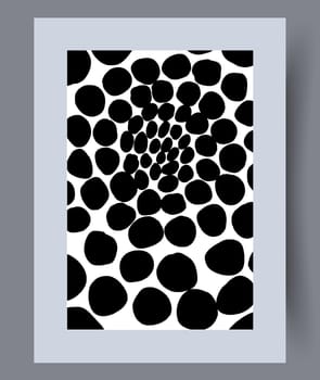Printable wall art vector poster set. Hand drawn minimalism design for scandinavian interior.