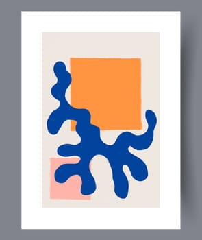 Printable wall art vector poster set. Hand drawn minimalism design for scandinavian interior.