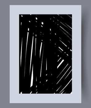 Printable wall art vector poster set. Hand drawn minimalism design for scandinavian interior.