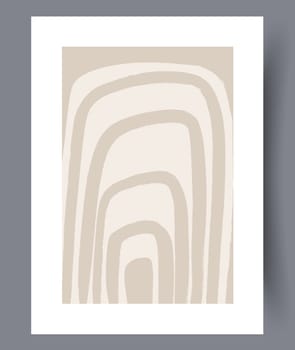 Scandinavian abstract vector print. Minimalistic abstract wall art background for print. Scandinavian vector style.