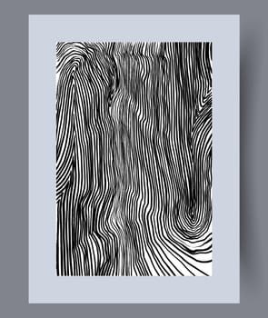 Scandinavian abstract vector print. Minimalistic abstract wall art background for print. Scandinavian vector style.