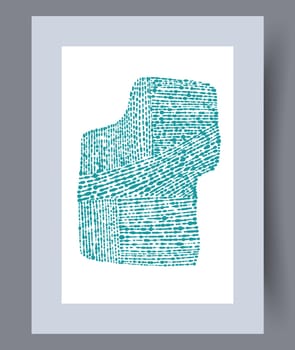 Scandinavian abstract vector print. Minimalistic abstract wall art background for print. Scandinavian vector style.