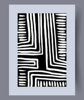 Scandinavian abstract vector print set. Minimalistic abstract wall art background for print. Scandinavian vector style.