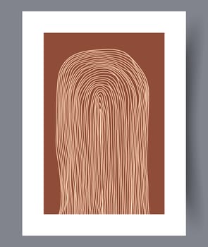 Scandinavian abstract vector print. Minimalistic abstract wall art background for print. Scandinavian vector style.