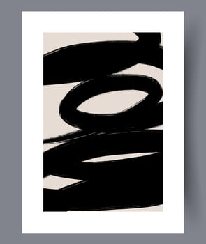 Scandinavian abstract vector print set. Minimalistic abstract wall art background for print. Scandinavian vector style.